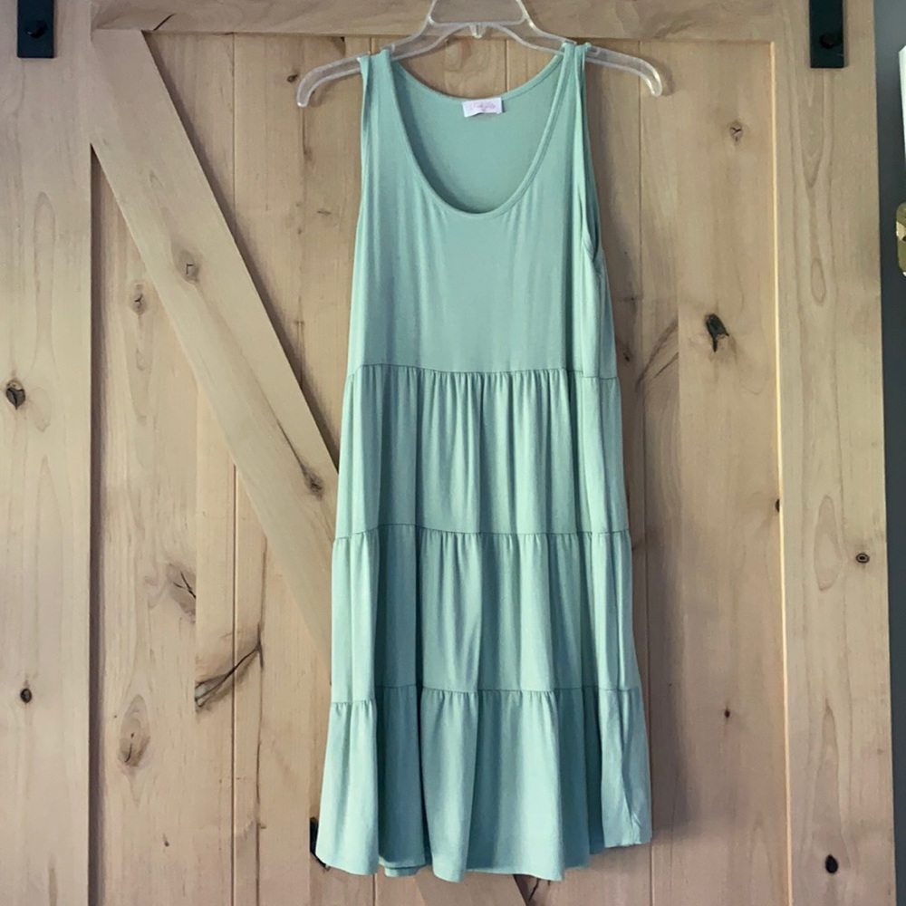 Pink Lily Tiered Tank Dress